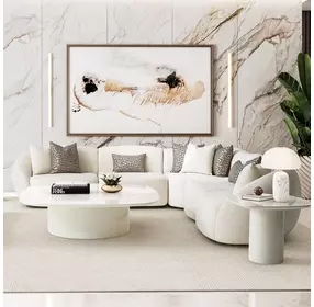 Le Montreaux Cloud White 6 Piece 126" Modular Sectional
