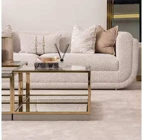 Savannah Breeze Bright Gold Tall Cocktail Table Set of 2