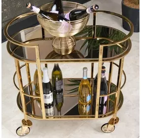 Savannah Breeze Gold Bar Cart