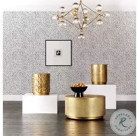 Audra Gold Round Accent Table