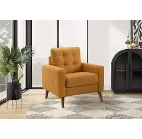 8J11L68 Orange Upholstered Accent Chair