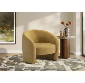 8022 Gold Upholstered Accent Chair