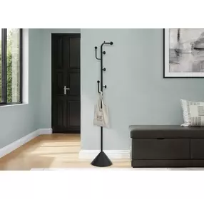 2021 Satin Black Coat Rack