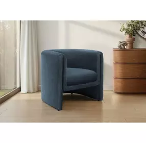 8040 Blue Upholstered Accent Chair