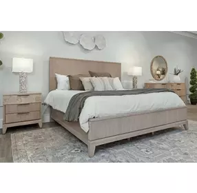 Manhattan Valley Dusty Rose 3 Drawer Nightstand with USB Charging