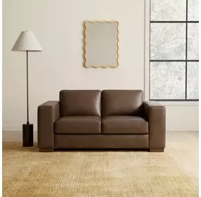 Inglewood Vintage Brown Cigar Leather 64" Loveseat