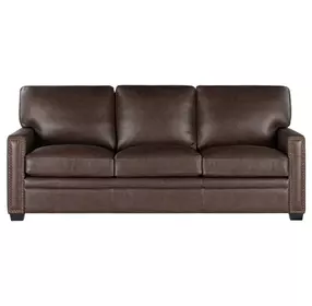 Dalton Brown Chestnut Leather Living Room Set