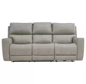 Laredo Cement Leather Zero Gravity Power Reclining Living Room Set with Power Headrest and USB Charging