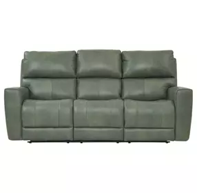 Laredo Sage Moss Leather Zero Gravity Power Reclining Living Room Set with Power Headrest and USB Charging