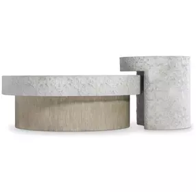 Pincio Gray Flyover Design Round Side Table