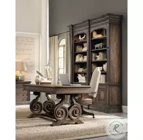 Rhapsody Rustic Walnut Writing Desk
