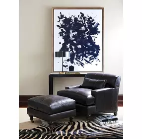 Oxford Brown Leather Upholstered Chair