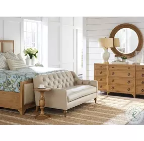 Newport Sandstone La Jolla Woven Round Mirror By Barclay Butera