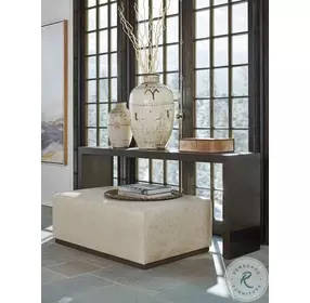 Park City Chestnut Brown And Burnished Bronze Deer Valley Console Table