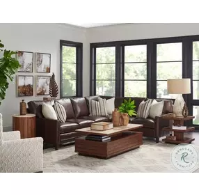 Ocean Club Polished Travertine And Sun Drenched Sienna Fiji Drum Table