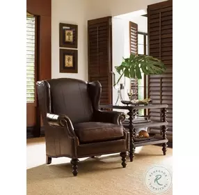 Royal Kahala Dark Coffee Tropic Lamp Table