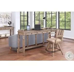 Logan's Pointe Warm Distressed Chestnut Bar Table