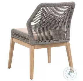 Loom Light Gray And Platinum Rope Dining Chair Set of 2
