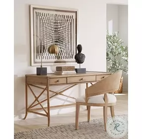 Retreat Light Brown Pole Rattan Writing Desk