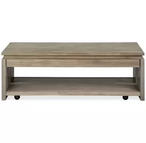 Conrad Stone Harbor Gray Rectangular Lift Top Occassional Table Set