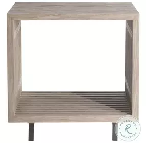 Kingston Sea Oat And Gun Metal Outdoor Side Table