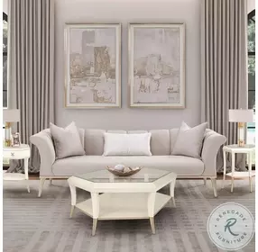 Yvette Medium Champagne 100" Sofa