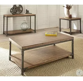 Lantana Antiqued Honey And Black Sofa Table