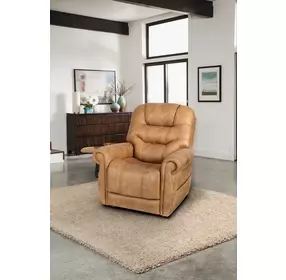 Lucas Canyon Silt Performance Fabric Power Lift Recliner with USB Charging and 3 Zone Heat