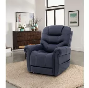 Lucas Canyon Ocean Performance Fabric Power Lift Recliner with USB Charging and 3 Zone Heat