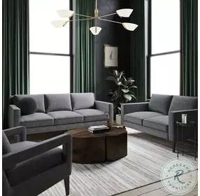 Luna Gray Tweed Sofa