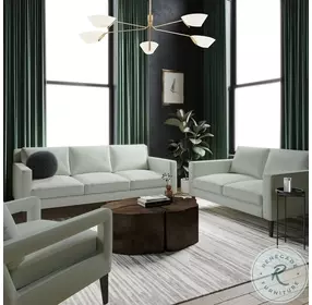 Luna Stone Gray Eco-Leather Sofa