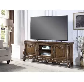 Latisha Antique Oak 75" TV Stand with LED