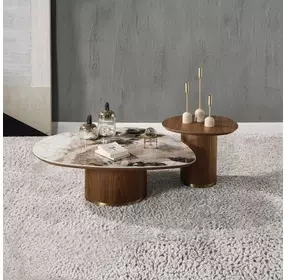 Willene Walnut Oval End Table