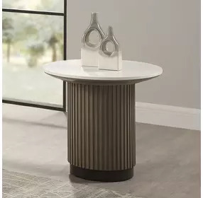 Clayten Light Oak Square End Table