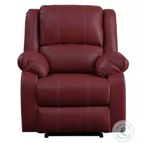 Zuriel Red Rocker Recliner