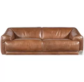 Fleetwood Taupe Leather Loveseat