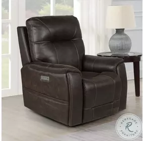Lexington Canyon Walnut Triple Power Media Recliner