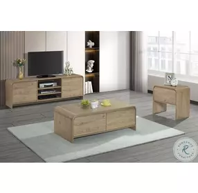 Mara Natural 2 Drawer Cocktail Table