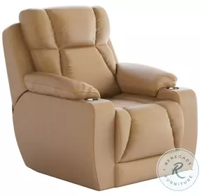 Challenger Maximus Caramel Power Headrest Wall Hugger Big Mans Recliner
