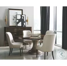 Modern Streamline Neutral Upholstered Side Chair Set Of 2