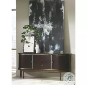 Modern Streamline Aged Bourbon And Smoked Bronze Sideboard