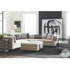 Modern Fusion Simply Black Cocktail Ottoman