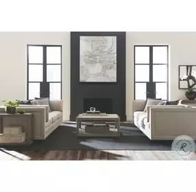 Modern Fusion Beige 114" Modular Sofa