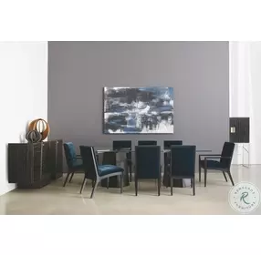 Modern Edge Blue Arm Chair Set Of 2