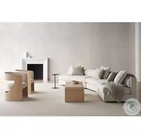 Movement Sun Drenched Oak And Textured Adobe Cocktail Table