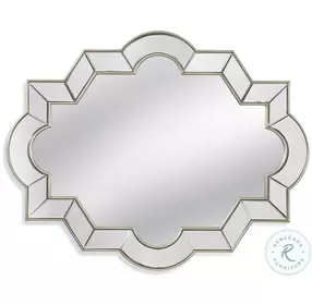 Azusa Champagne Silver Leaf Wall Mirror