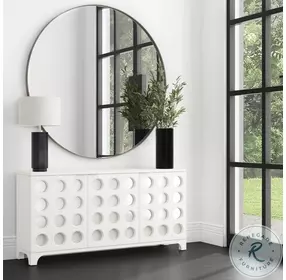 Eltham Silver Round Wall Mirror