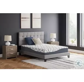 Chime Elite 10" White And Blue 2.0 Full Mattress