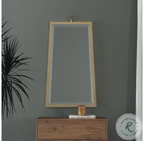 Floris Brushed Gold Wall Mirror