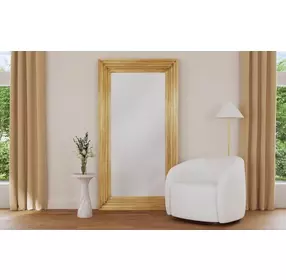 Queenie Gold Rectangular Floor Mirror